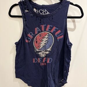 Chaser - Grateful Dead 1974 Distressed Tank Top